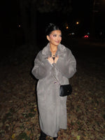 Manteau nounours gris