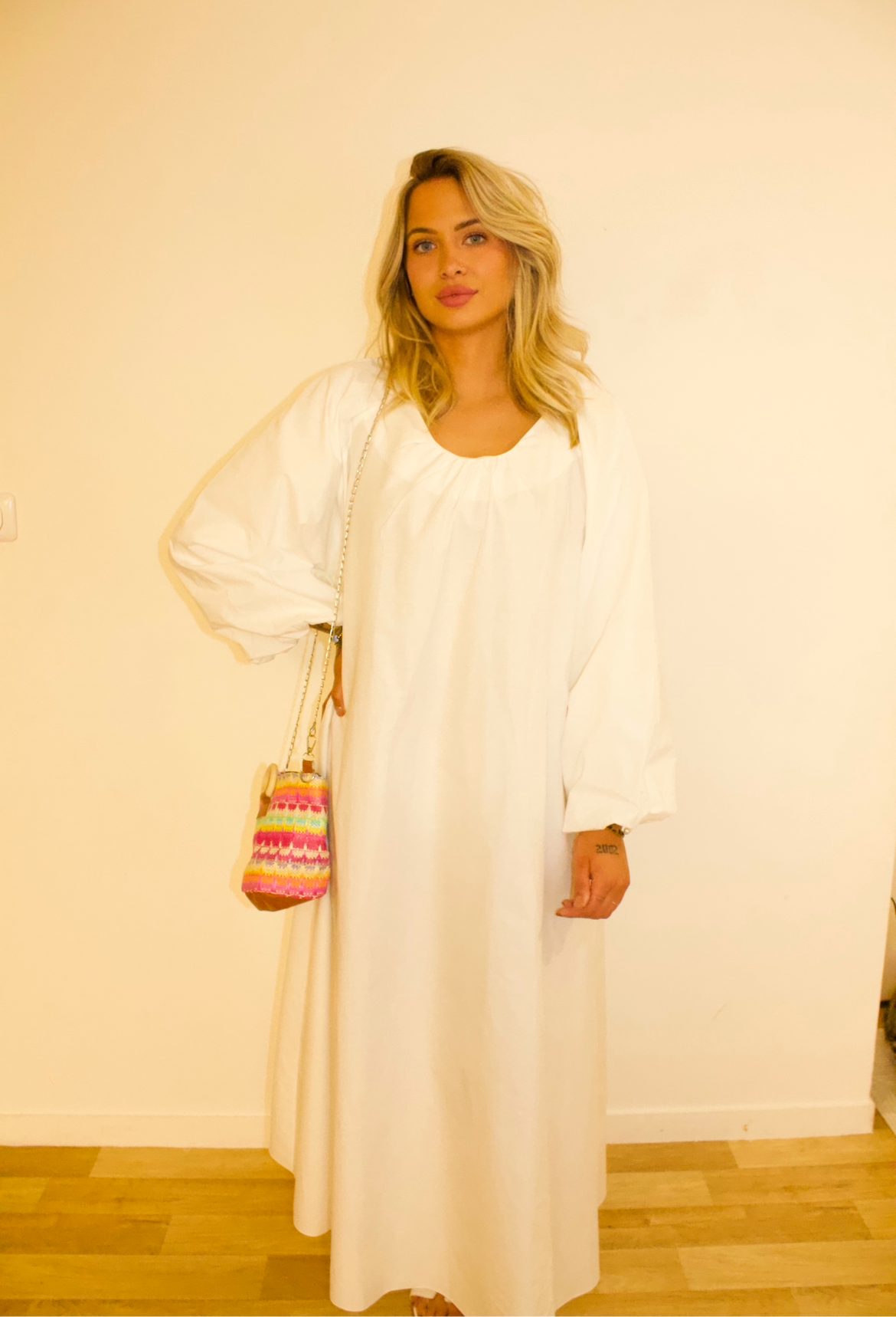 Robe bouffante blanche