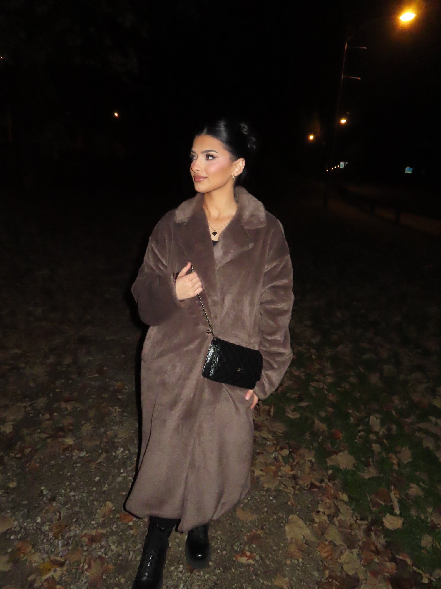 Manteau nounours marron