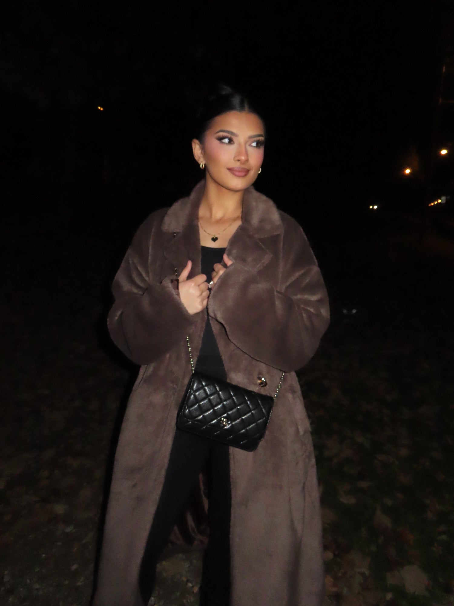 Manteau nounours marron