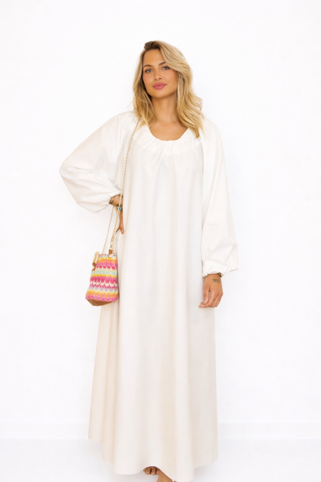 Robe bouffante blanche